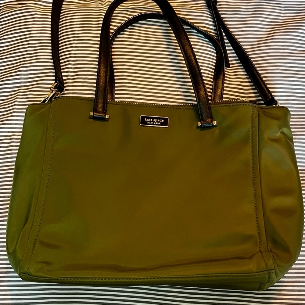 Kate Spade Olive Green Tote Bag